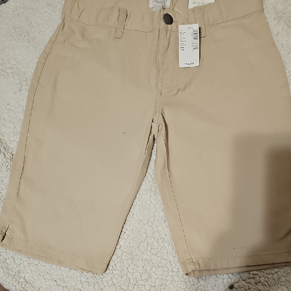 Beige Girl’s Bermuda Shorts